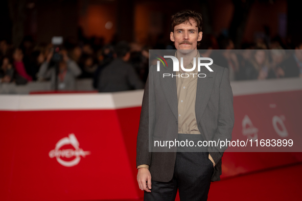 Sam Claflin attends the ''The Count Of Monte Cristo'' red carpet during the 19th Rome Film Festival at Auditorium Parco Della Musica in Rome...