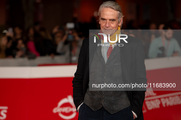 Jeremy Irons attends the ''The Count Of Monte Cristo'' red carpet during the 19th Rome Film Festival at Auditorium Parco Della Musica in Rom...