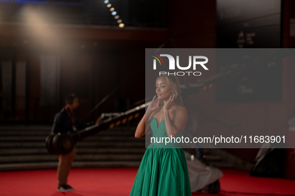 Karla-Simone Spence attends the ''The Count Of Monte Cristo'' red carpet during the 19th Rome Film Festival at Auditorium Parco Della Musica...