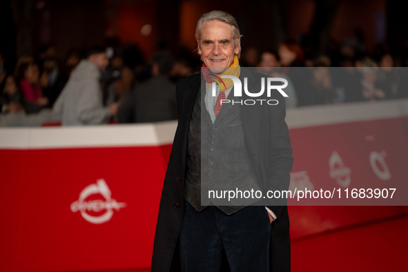 Jeremy Irons attends the ''The Count Of Monte Cristo'' red carpet during the 19th Rome Film Festival at Auditorium Parco Della Musica in Rom...