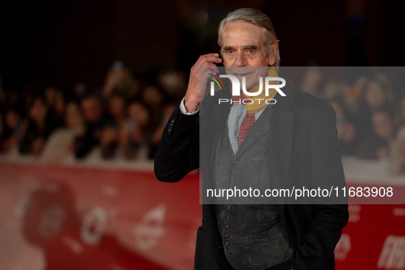 Jeremy Irons attends the ''The Count Of Monte Cristo'' red carpet during the 19th Rome Film Festival at Auditorium Parco Della Musica in Rom...