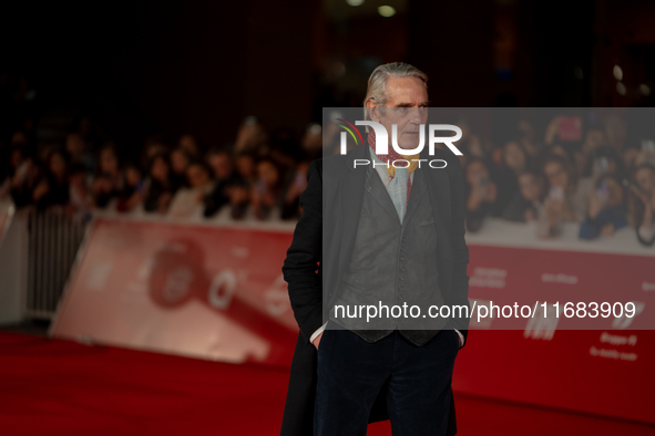 Jeremy Irons attends the ''The Count Of Monte Cristo'' red carpet during the 19th Rome Film Festival at Auditorium Parco Della Musica in Rom...