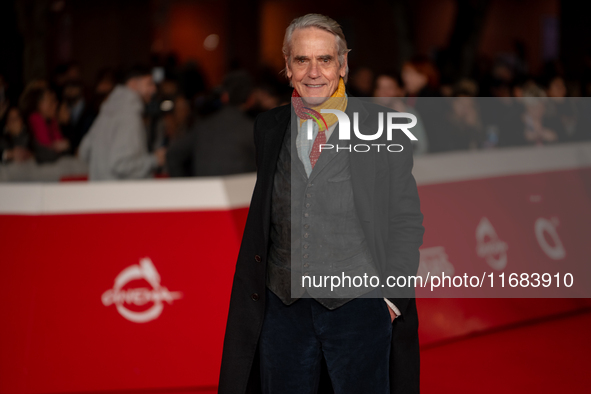 Jeremy Irons attends the ''The Count Of Monte Cristo'' red carpet during the 19th Rome Film Festival at Auditorium Parco Della Musica in Rom...