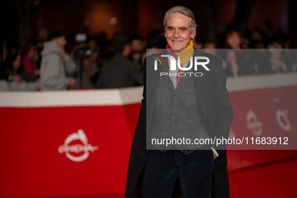 Jeremy Irons attends the ''The Count Of Monte Cristo'' red carpet during the 19th Rome Film Festival at Auditorium Parco Della Musica in Rom...