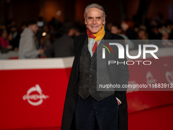 Jeremy Irons attends the ''The Count Of Monte Cristo'' red carpet during the 19th Rome Film Festival at Auditorium Parco Della Musica in Rom...