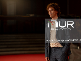 Michele Riondino attends the ''The Count Of Monte Cristo'' red carpet during the 19th Rome Film Festival at Auditorium Parco Della Musica in...