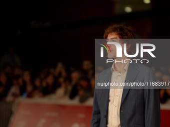 Michele Riondino attends the ''The Count Of Monte Cristo'' red carpet during the 19th Rome Film Festival at Auditorium Parco Della Musica in...