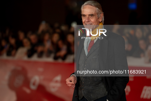 Jeremy Irons attends the ''The Count Of Monte Cristo'' red carpet during the 19th Rome Film Festival at Auditorium Parco Della Musica in Rom...