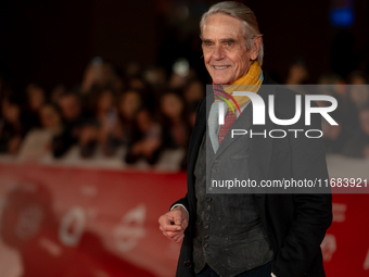 Jeremy Irons attends the ''The Count Of Monte Cristo'' red carpet during the 19th Rome Film Festival at Auditorium Parco Della Musica in Rom...