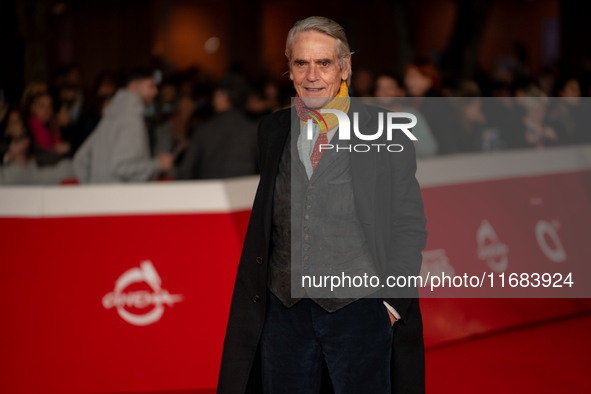 Jeremy Irons attends the ''The Count Of Monte Cristo'' red carpet during the 19th Rome Film Festival at Auditorium Parco Della Musica in Rom...