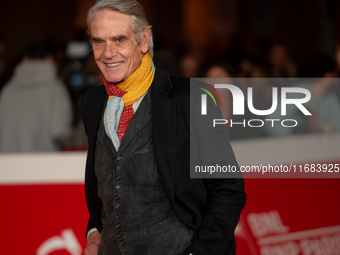 Jeremy Irons attends the ''The Count Of Monte Cristo'' red carpet during the 19th Rome Film Festival at Auditorium Parco Della Musica in Rom...