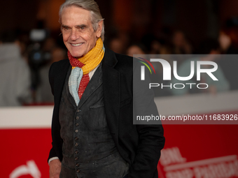 Jeremy Irons attends the ''The Count Of Monte Cristo'' red carpet during the 19th Rome Film Festival at Auditorium Parco Della Musica in Rom...