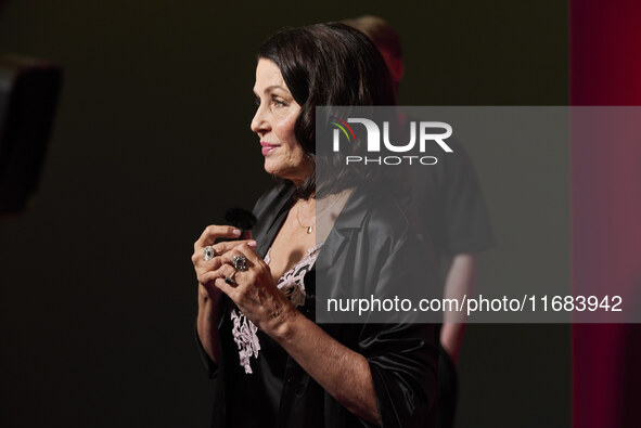 Sadie Frost attend the screening of "Twiggy" during the 68th BFI London Film Festival at BFI Southbank on October 18, 2024 in London, Englan...