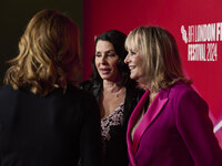 Sadie frost and Twiggy aka Lesley Dawson attend the screening of "Twiggy" during the 68th BFI London Film Festival at BFI Southbank on Octob...