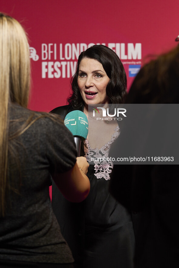 Sadie frost attend the screening of "Twiggy" during the 68th BFI London Film Festival at BFI Southbank on October 18, 2024 in London, Englan...