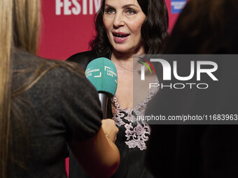 Sadie frost attend the screening of "Twiggy" during the 68th BFI London Film Festival at BFI Southbank on October 18, 2024 in London, Englan...