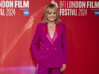 Twiggy aka Lesley Dawson attend the screening of "Twiggy" during the 68th BFI London Film Festival at BFI Southbank on October 18, 2024 in L...