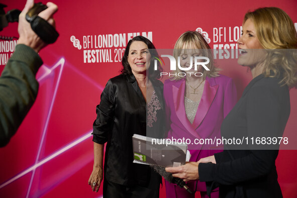 [L to r] Sadie Frost, Twiggy aka Lesley Dawson attend the screening of "Twiggy" during the 68th BFI London Film Festival at BFI Southbank on...