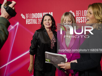 [L to r] Sadie Frost, Twiggy aka Lesley Dawson attend the screening of "Twiggy" during the 68th BFI London Film Festival at BFI Southbank on...