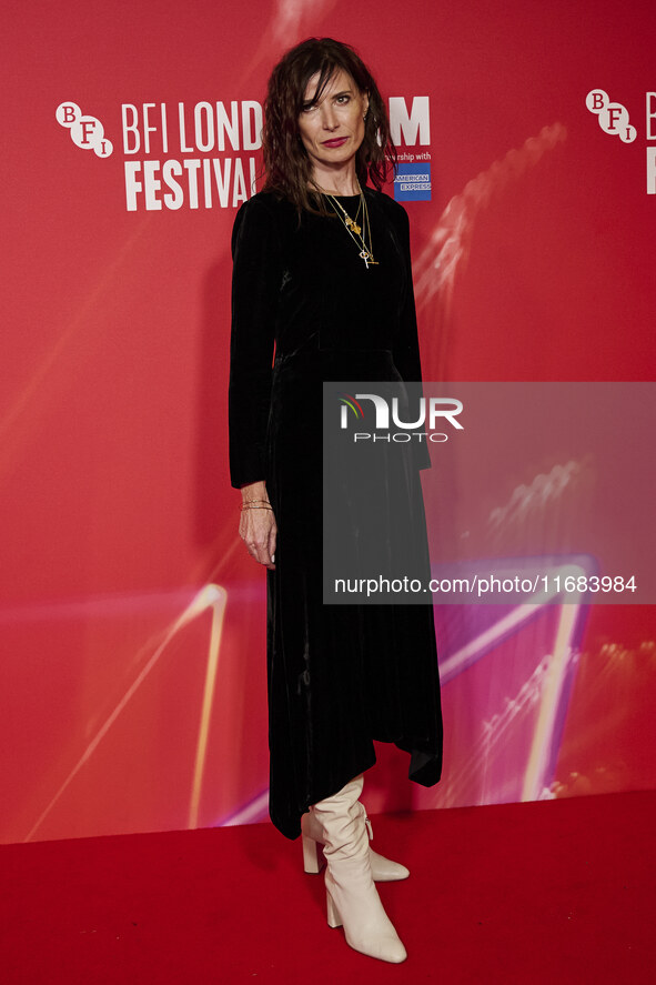 _Ronni Ancona attend the screening of "Twiggy" during the 68th BFI London Film Festival at BFI Southbank on October 18, 2024 in London, Engl...