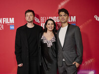 l 2 r Finly Munro Kemp Sadie Frost Raff Law, Tilly Demaine attend the screening of "Twiggy" during the 68th BFI London Film Festival at BFI...