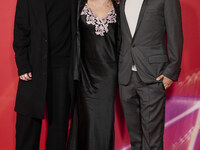 [l to r] Finly Munro Kemp Sadie Frost Raff Law, Tilly Demaine attend the screening of "Twiggy" during the 68th BFI London Film Festival at B...