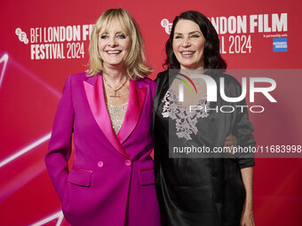 [l to r] Twiggy Sadie Frost  attend the screening of "Twiggy" during the 68th BFI London Film Festival at BFI Southbank on October 18, 2024...