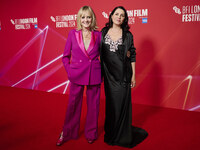 [l to r] Twiggy Sadie Frost  attend the screening of "Twiggy" during the 68th BFI London Film Festival at BFI Southbank on October 18, 2024...