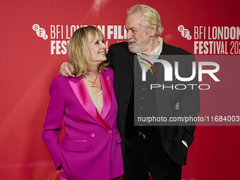 [l to r] Twiggy Leigh Lawson  attend the screening of "Twiggy" during the 68th BFI London Film Festival at BFI Southbank on October 18, 2024...