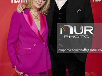 [l to r] Twiggy Leigh Lawson  attend the screening of "Twiggy" during the 68th BFI London Film Festival at BFI Southbank on October 18, 2024...