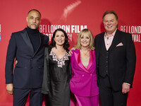 Simon Jones Producer, Sadie Frost Director, Twiggy Super Model, Nick Hamson   Producer attend the screening of "Twiggy" during the 68th BFI...