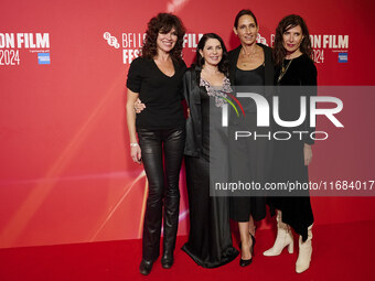 Sadie Frost Ronni Acona and guest attend the screening of "Twiggy" during the 68th BFI London Film Festival at BFI Southbank on October 18,...