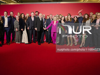 Sadie Frost, Twiggy with shareholders and producers attend the screening of "Twiggy" during the 68th BFI London Film Festival at BFI Southba...