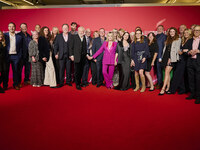 Sadie Frost, Twiggy with shareholders and producers attend the screening of "Twiggy" during the 68th BFI London Film Festival at BFI Southba...