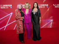 [l to 2r] Mary Davidson (sadies' mum), Twiggy and Sadie Frost attend the screening of "Twiggy" during the 68th BFI London Film Festival at B...