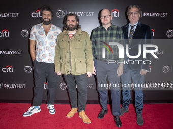 Kayvan Novak, Matt Berry, Mark Proksch, and Paul Simms attend the screening of ''What We Do In The Shadows'' during PaleyFest 2024 at The Pa...