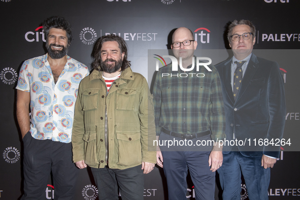 Kayvan Novak, Matt Berry, Mark Proksch, and Paul Simms attend the screening of ''What We Do In The Shadows'' during PaleyFest 2024 at The Pa...