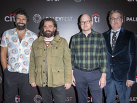 Kayvan Novak, Matt Berry, Mark Proksch, and Paul Simms attend the screening of ''What We Do In The Shadows'' during PaleyFest 2024 at The Pa...