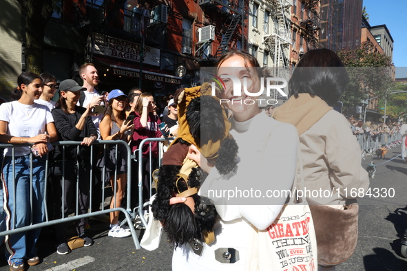 A dog and owner dress as characters from Star Wars for the 34th Annual Tompkins Square Halloween Dog Parade in Tompkins Square Park in New Y...