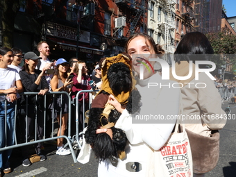 A dog and owner dress as characters from Star Wars for the 34th Annual Tompkins Square Halloween Dog Parade in Tompkins Square Park in New Y...