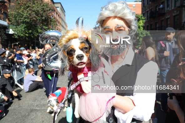 A dog and owner are country stars for the 34th Annual Tompkins Square Halloween Dog Parade in Tompkins Square Park in New York City, USA, on...