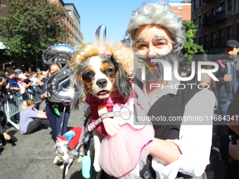 A dog and owner are country stars for the 34th Annual Tompkins Square Halloween Dog Parade in Tompkins Square Park in New York City, USA, on...