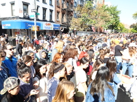 A large crowd gathers for the 34th Annual Tompkins Square Halloween Dog Parade in Tompkins Square Park in New York City, USA, on October 19,...