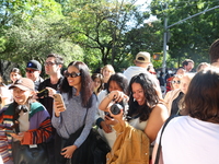 A large crowd gathers for the 34th Annual Tompkins Square Halloween Dog Parade in Tompkins Square Park in New York City, USA, on October 19,...