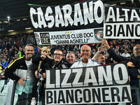 Supporters of Juventus F.C. during the 8th day of the Serie A Championship between Juventus F.C. and S.S. Lazio at Allianz Stadium in Turin,...