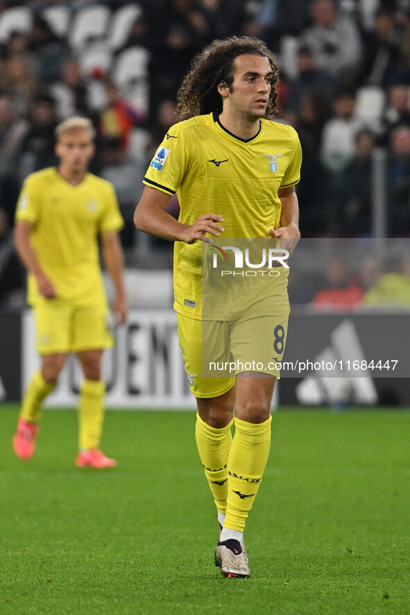 Matteo Guendouzi of S.S. Lazio participates in the 8th day of the Serie A Championship between Juventus F.C. and S.S. Lazio at Allianz Stadi...