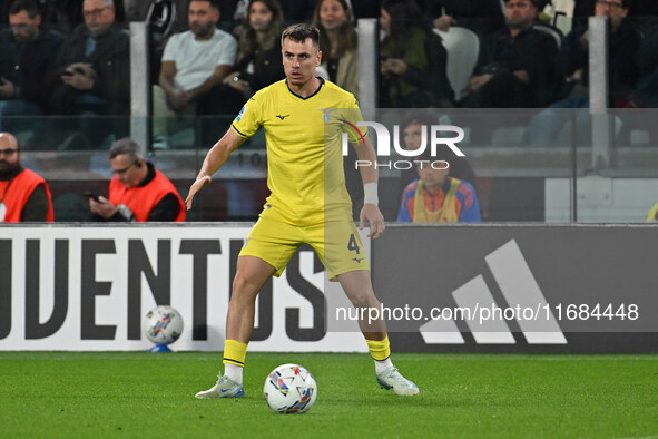 Patric of S.S. Lazio participates in the 8th day of the Serie A Championship between Juventus F.C. and S.S. Lazio at Allianz Stadium in Turi...