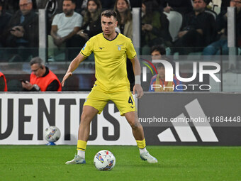 Patric of S.S. Lazio participates in the 8th day of the Serie A Championship between Juventus F.C. and S.S. Lazio at Allianz Stadium in Turi...