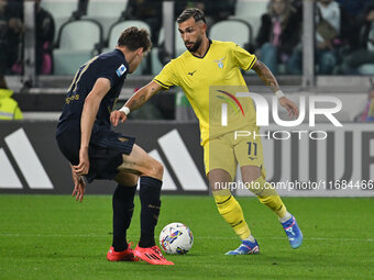 Valentin Castellanos of S.S. Lazio is in action during the 8th day of the Serie A Championship between Juventus F.C. and S.S. Lazio at Allia...