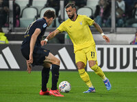 Valentin Castellanos of S.S. Lazio is in action during the 8th day of the Serie A Championship between Juventus F.C. and S.S. Lazio at Allia...